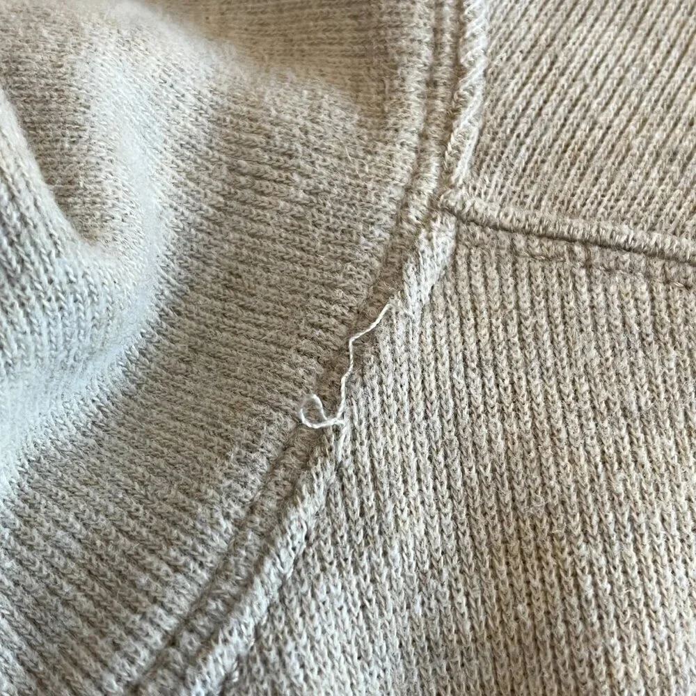 Polo Ralph Lauren XL men full zip knit jacket oatmeal